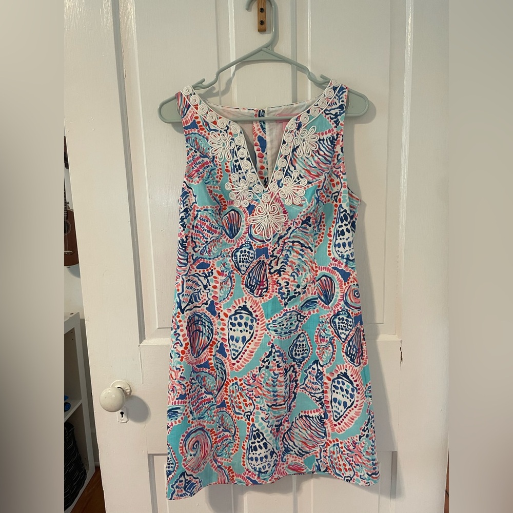 Lily Pulitzer Shift Dress with Embroidery